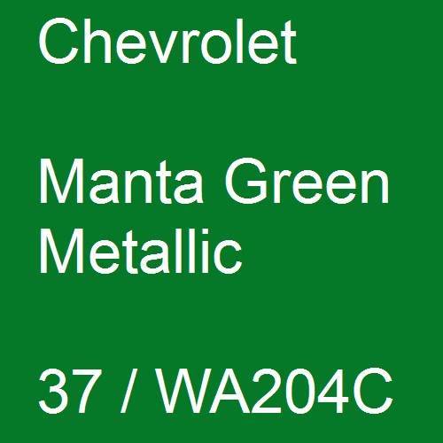 Chevrolet, Manta Green Metallic, 37 / WA204C.